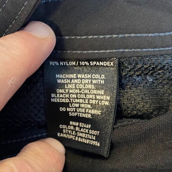 Swiss Tech Mens Cargo Pants 32x30  Black Soot Stretch Nylon Spandex Mix - Picture 8 of 12